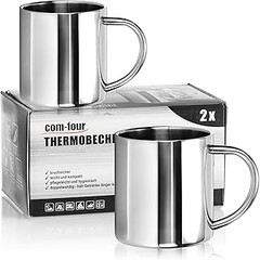 Tazas de acero inoxidable para café