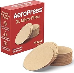 Función de los filtros en la preparación de café con AeroPress