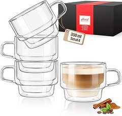 Sabrosas recetas de café para disfrutar en tazas apilables