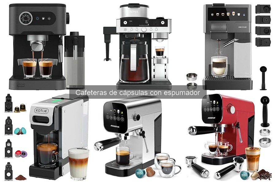 Alternativas a cafeteras de cápsulas con espumador