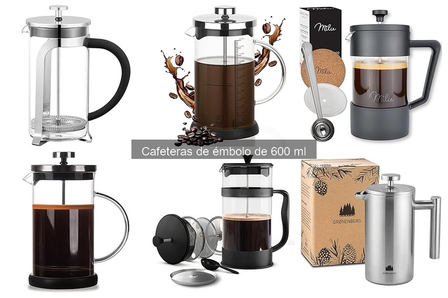 Alternativas a cafeteras de émbolo de 600 ml para tu café