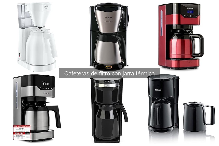 Alternativas a cafeteras de filtro con jarra térmica