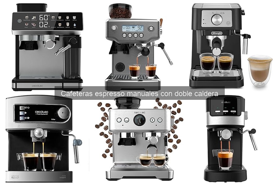 Alternativas a cafeteras espresso manuales con doble caldera
