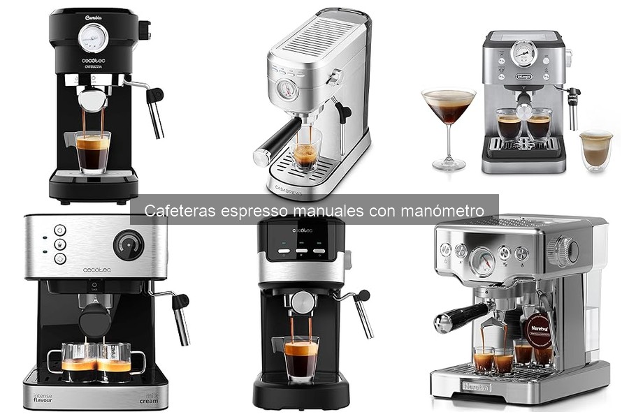 Alternativas a cafeteras espresso manuales con manómetro