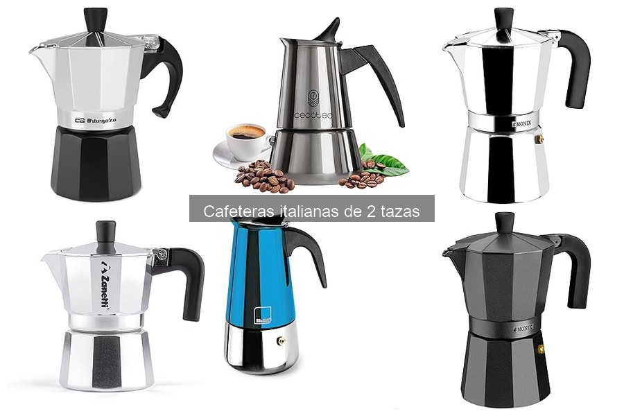 Alternativas a cafeteras italianas de 2 tazas para café en casa