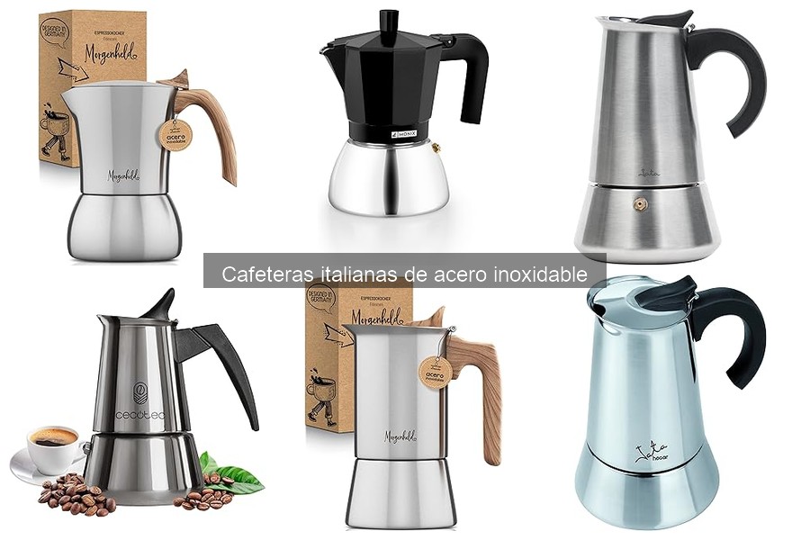 Alternativas a cafeteras italianas de acero inoxidable