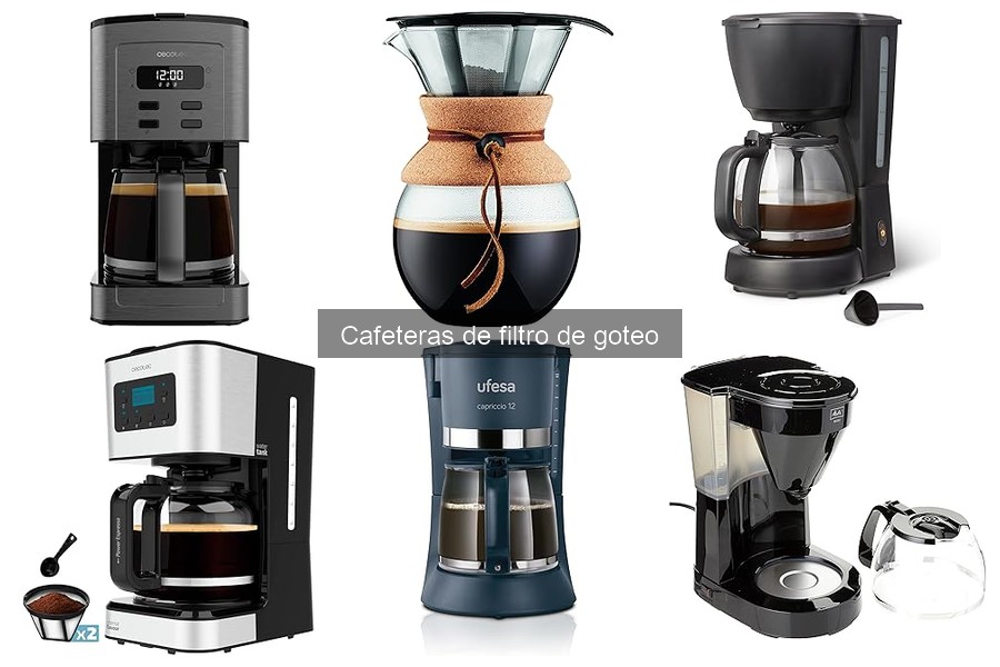 Alternativas a las cafeteras de filtro de goteo: Mejores opciones