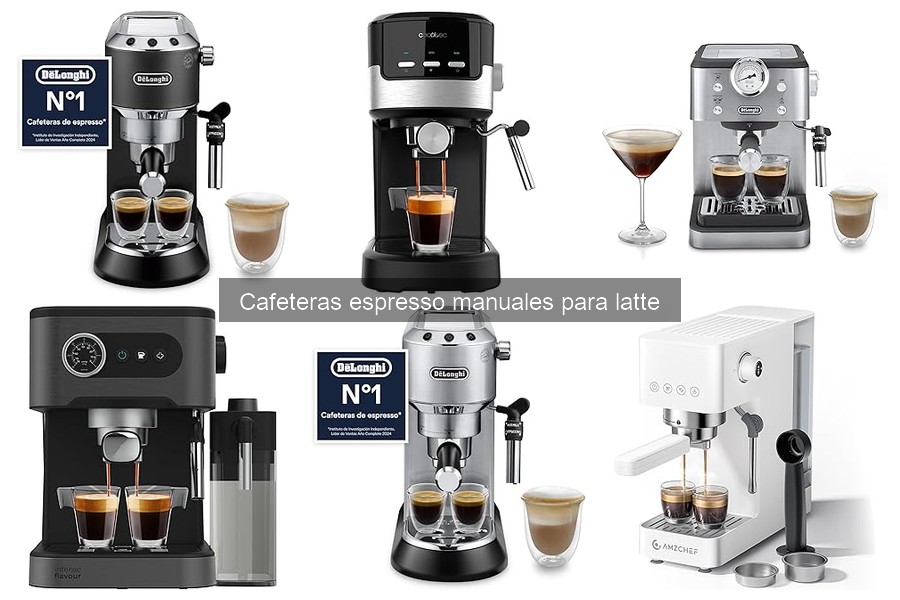 Alternativas a las cafeteras espresso manuales para lattes