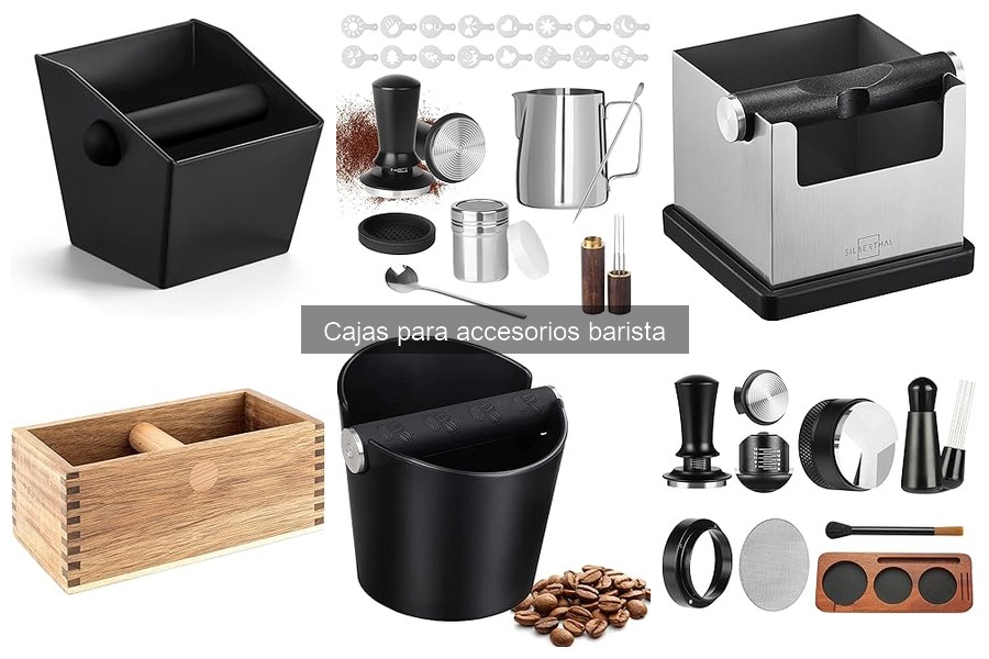 Alternativas a las cajas para accesorios barista
