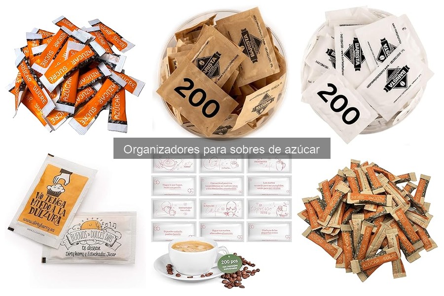 Alternativas a organizadores de sobres de azúcar en casa