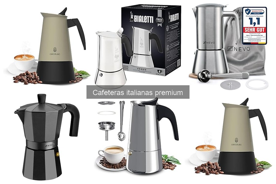 Análisis de precios de cafeteras italianas premium