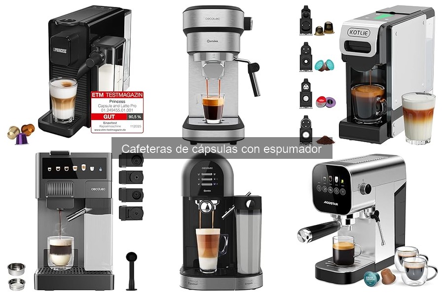 Aprende a usar una cafetera de cápsulas con espumador