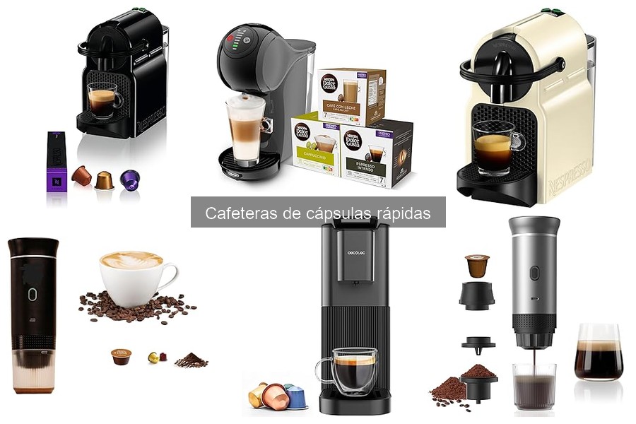 Cafeteras de cápsulas rápidas para uso frecuente y duradero
