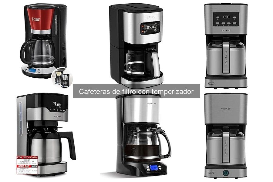 ** Características esenciales de cafeteras de filtro con temporizador