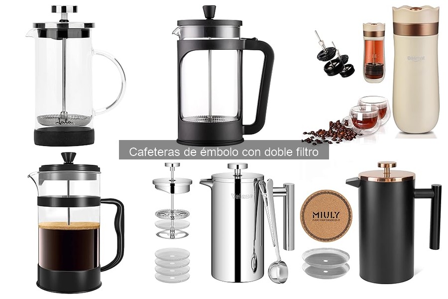 Cómo elegir la mejor cafetera de émbolo con doble filtro