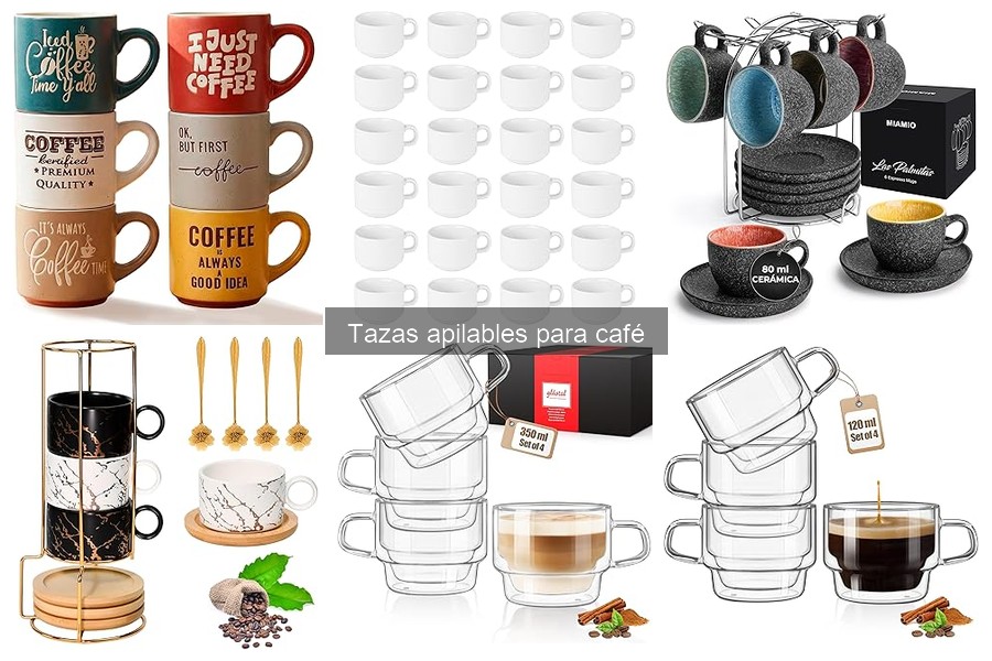 Cómo mantener y limpiar tazas apilables para café