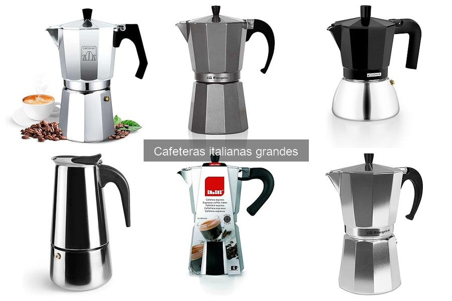 Cómo preparar café con cafeteras italianas grandes