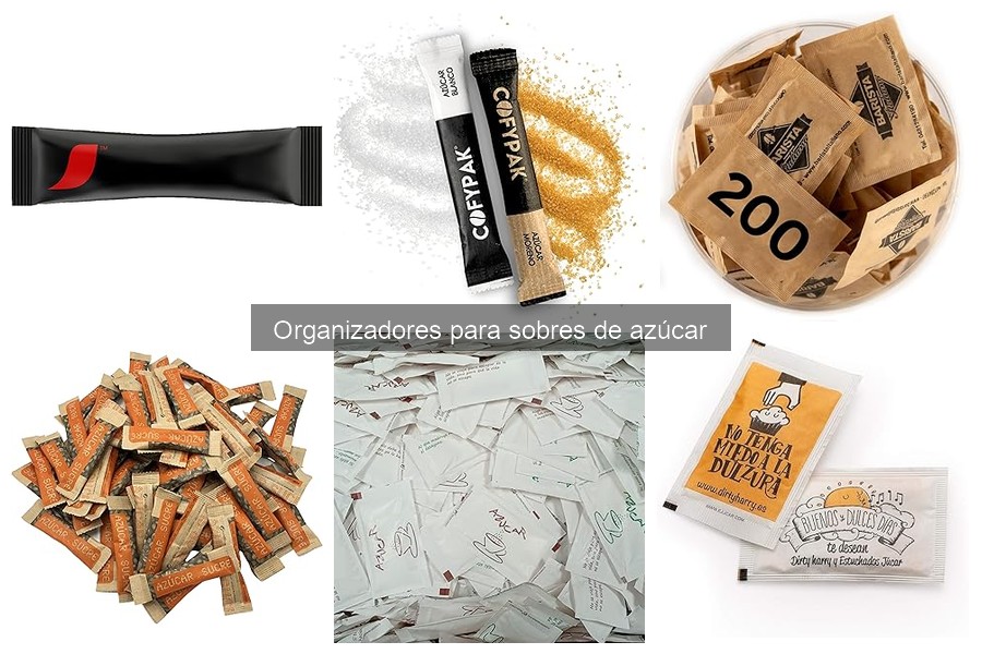 Cómo usar un organizador para sobres de azúcar eficientemente