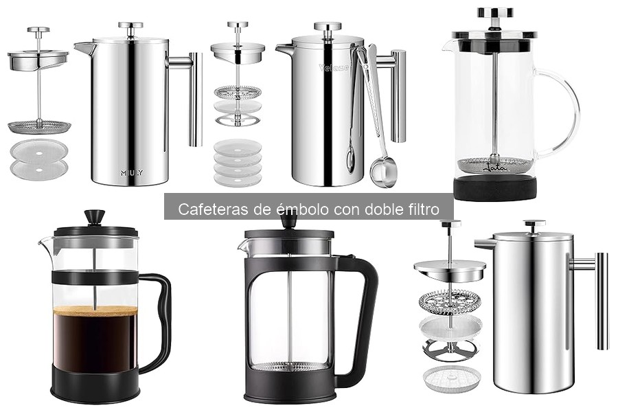 Cómo usar una cafetera de émbolo con doble filtro