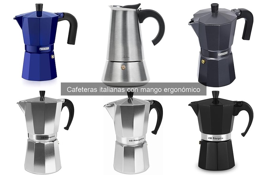 Cómo usar una cafetera italiana con mango ergonómico