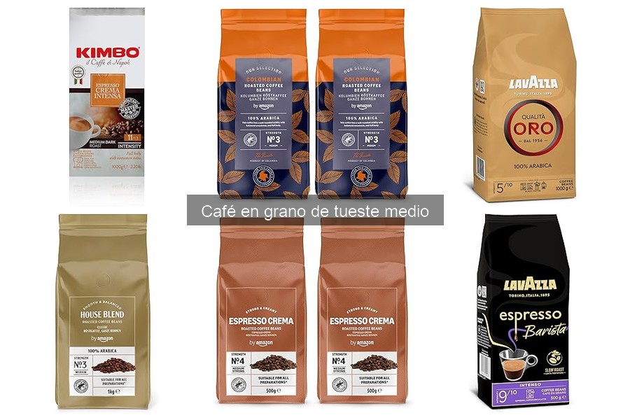 Comparativa: Café en grano de tueste medio vs otros tipos