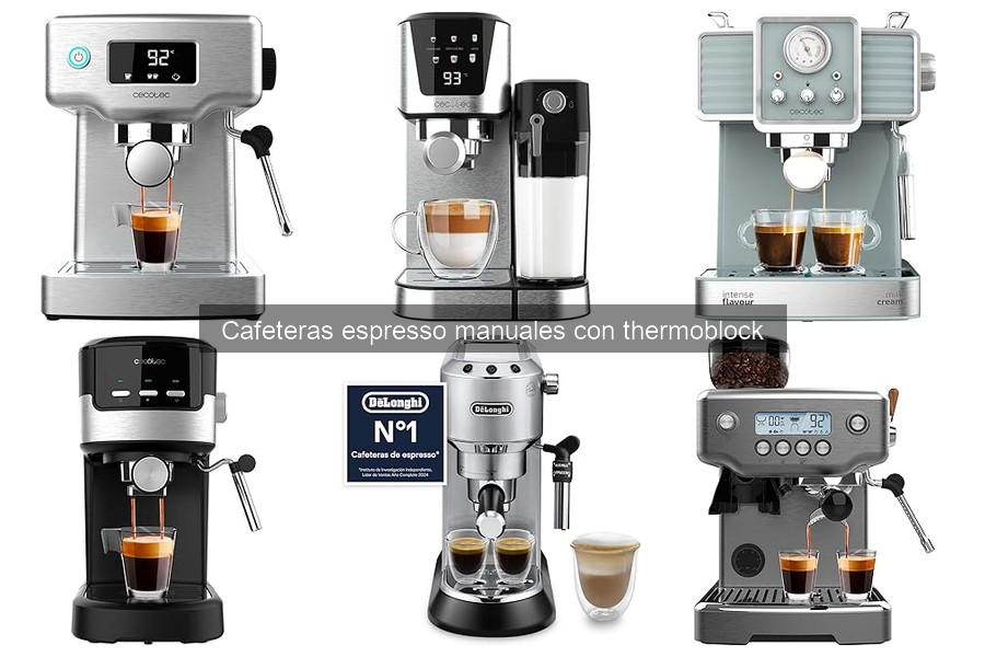 Comparativa Cafeteras Espresso Manuales con Thermoblock