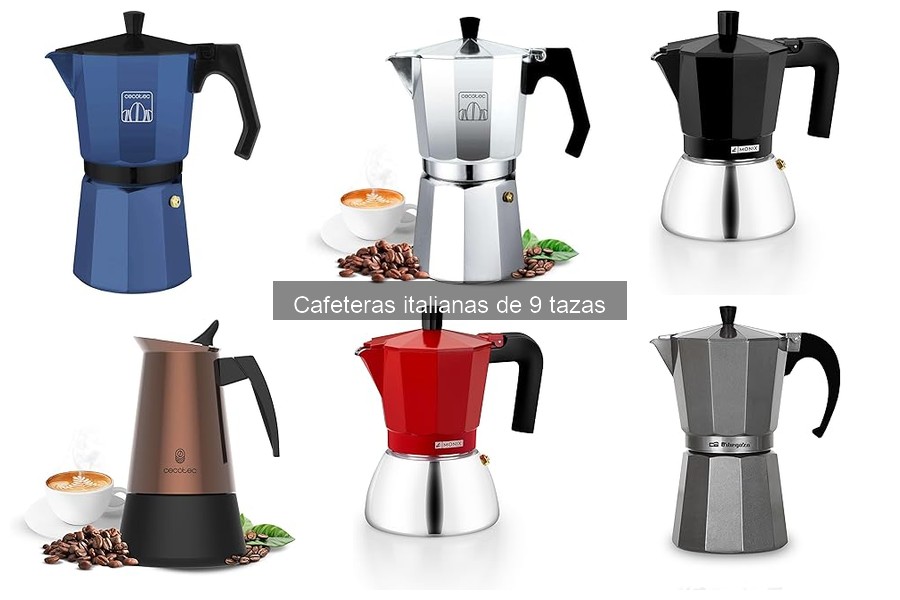 Comparativa: Cafeteras italianas de 9 tazas vs. eléctricas