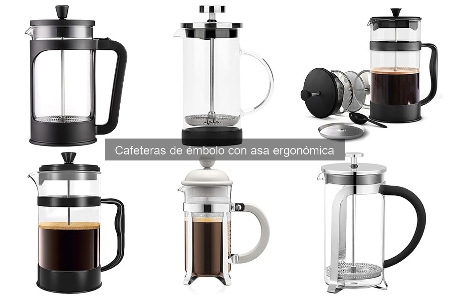 Comparativa de cafeteras de émbolo con asa ergonómica