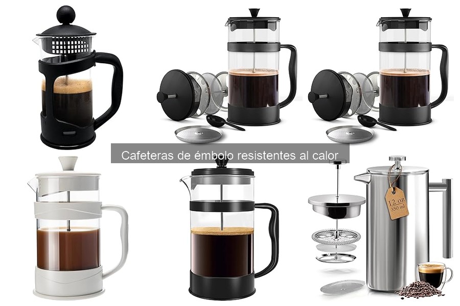 Comparativa de Cafeteras de Émbolo Resistentes al Calor