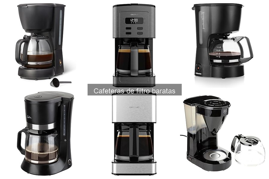 Comparativa de cafeteras de filtro baratas: Jata, Cecotec y Melitta