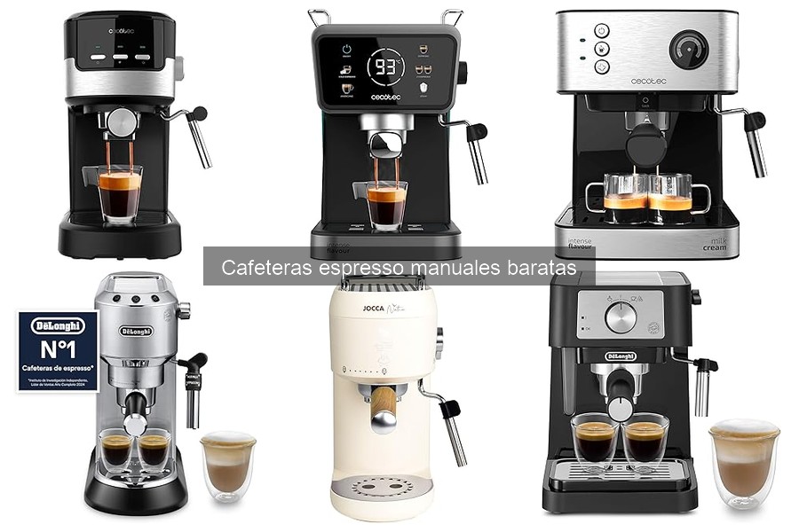 Comparativa de Cafeteras Espresso Manuales Baratas