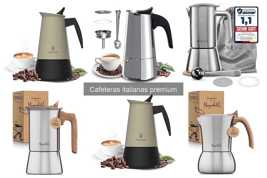 Comparativa de cafeteras italianas premium y otras opciones
