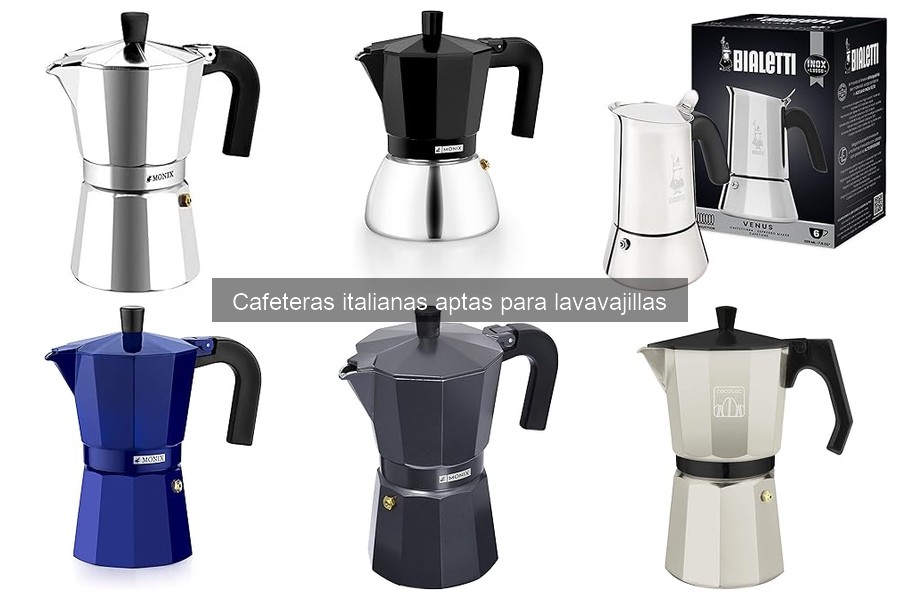 Comparativa de cafeteras italianas y otras aptas para lavavajillas