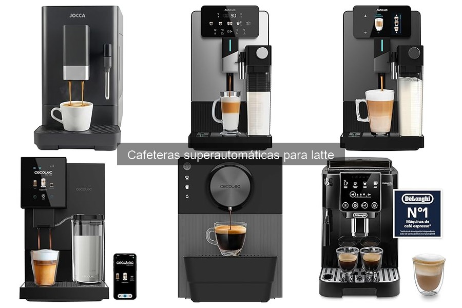 Comparativa de cafeteras superautomáticas y manuales para latte