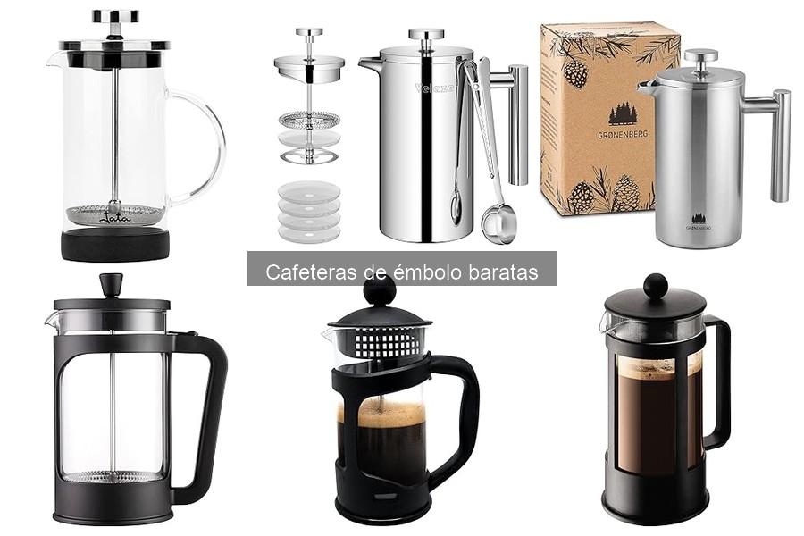 ** Comparativa de las mejores cafeteras de émbolo 2023