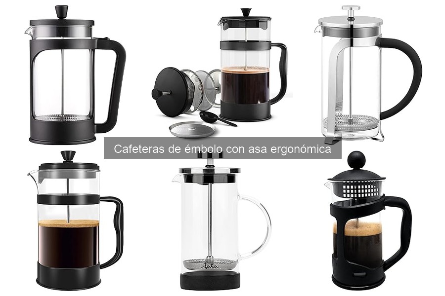 Comparativa de las Mejores Cafeteras de Émbolo Ergonómicas