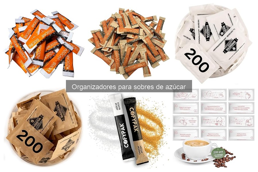 Comparativa de organizadores de azúcar: plástico vs. madera