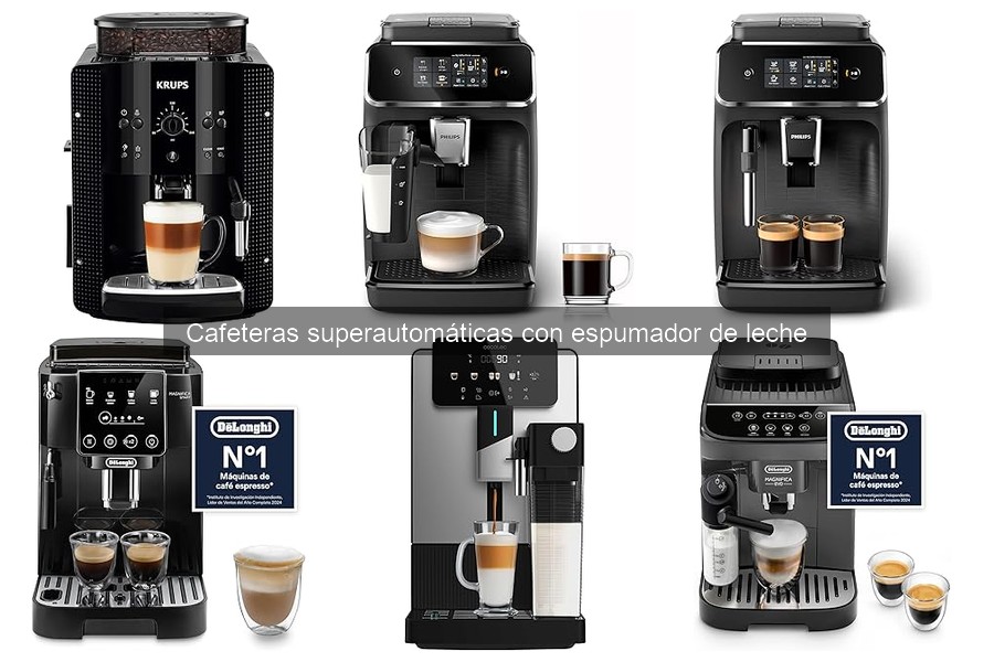Comparativa de precios de cafeteras superautomáticas con espumador