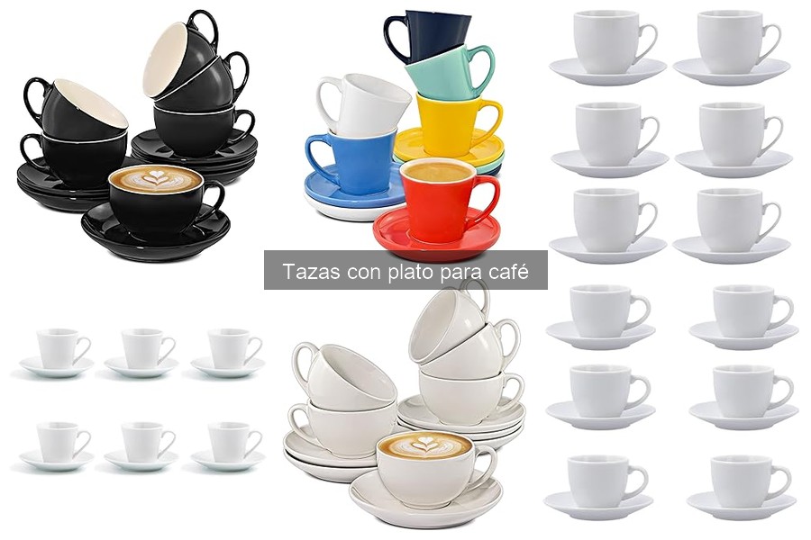 Comparativa de precios de tazas con plato para café