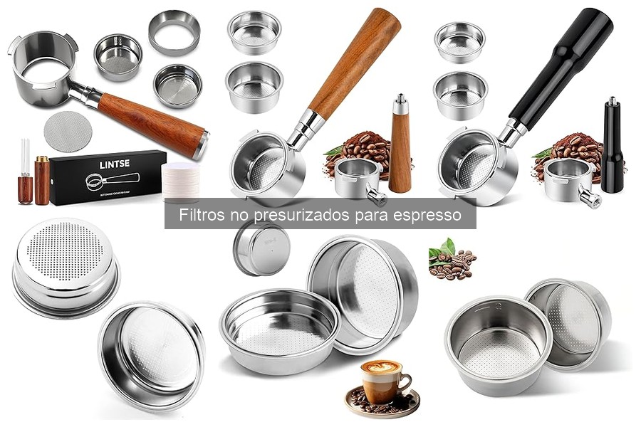 Comparativa filtros presurizados vs no presurizados para espresso