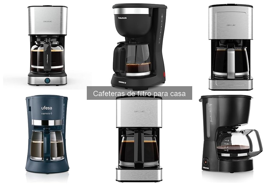 ¿Cuál es la capacidad ideal de una cafetera de filtro para casa?