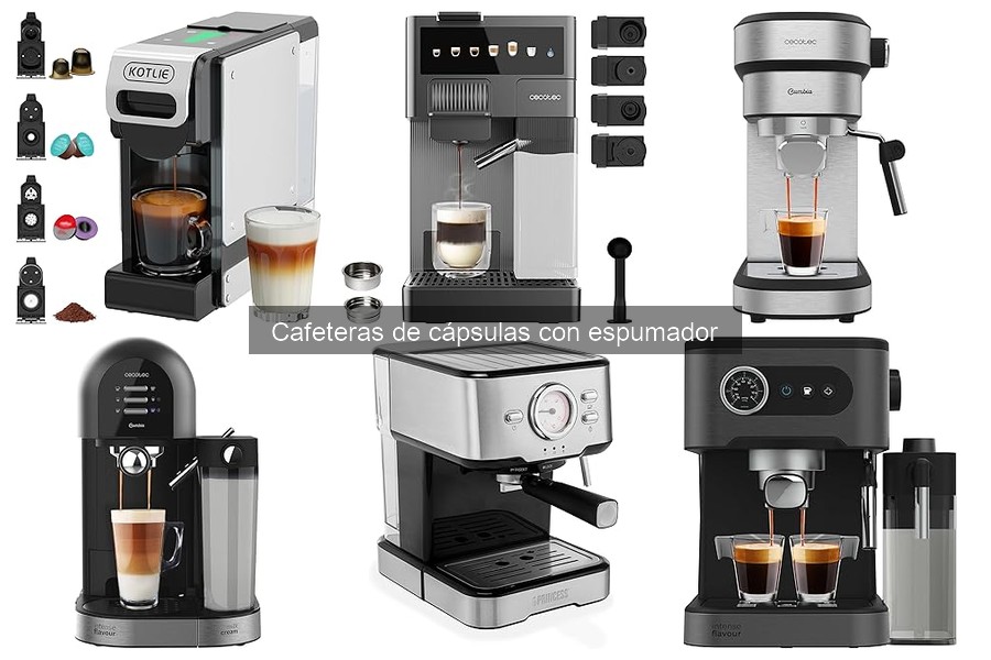 Deliciosas recetas de café con cafetera de cápsulas y espumador