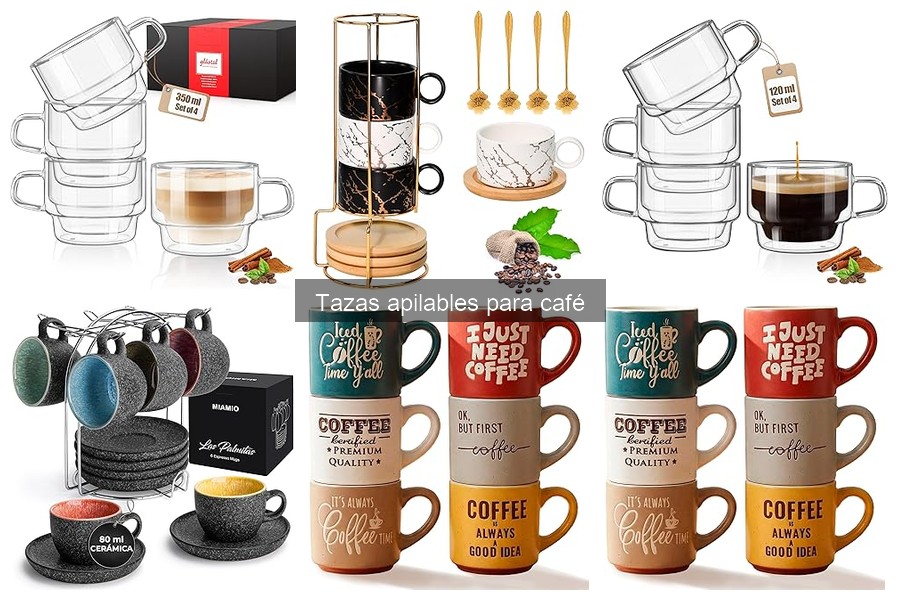 Descubre qué son las tazas apilables para café