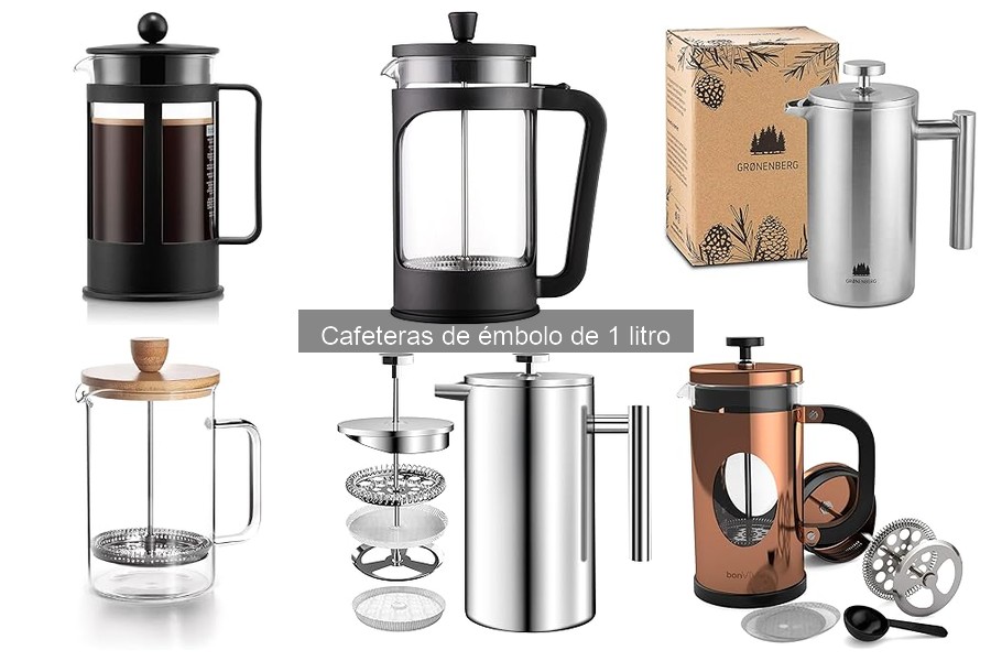 Diferencias entre cafeteras de émbolo 1L y 0.5L