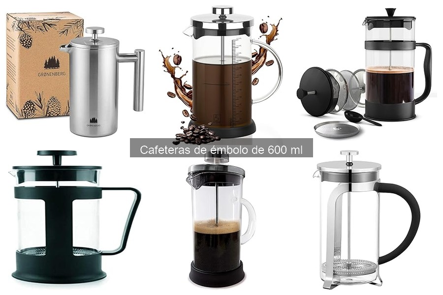 Diferencias entre cafeteras de émbolo de 600 ml y otras