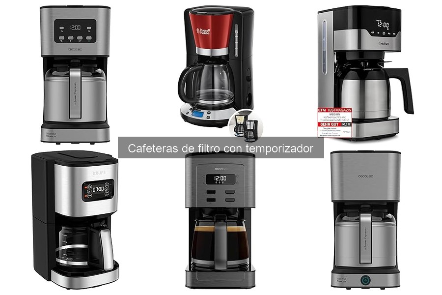 ** Diferencias entre cafeteras de filtro con temporizador y otras