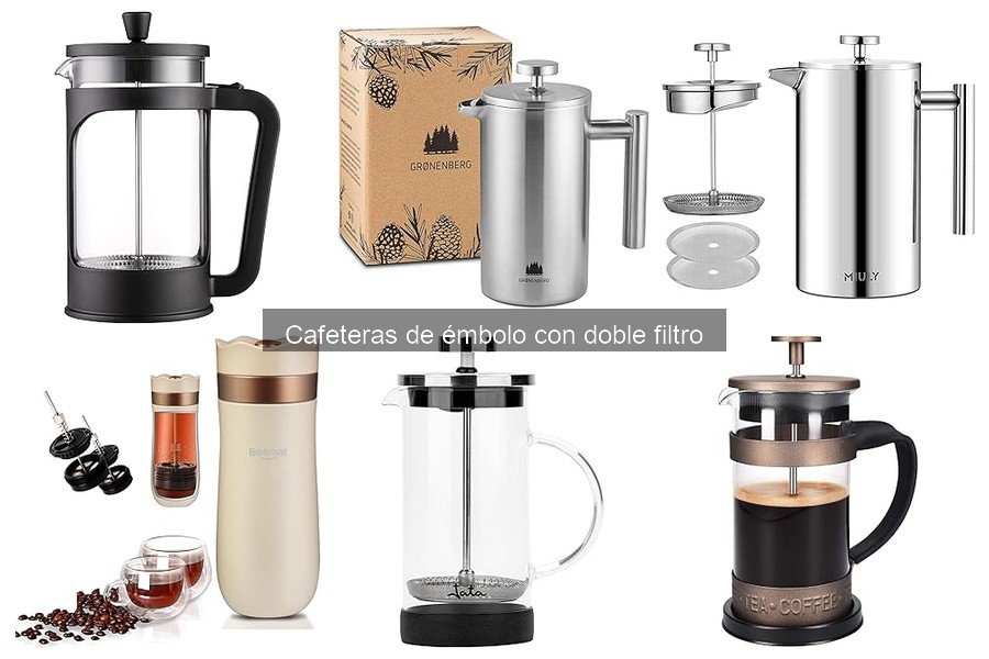 Dónde comprar cafeteras de émbolo con doble filtro