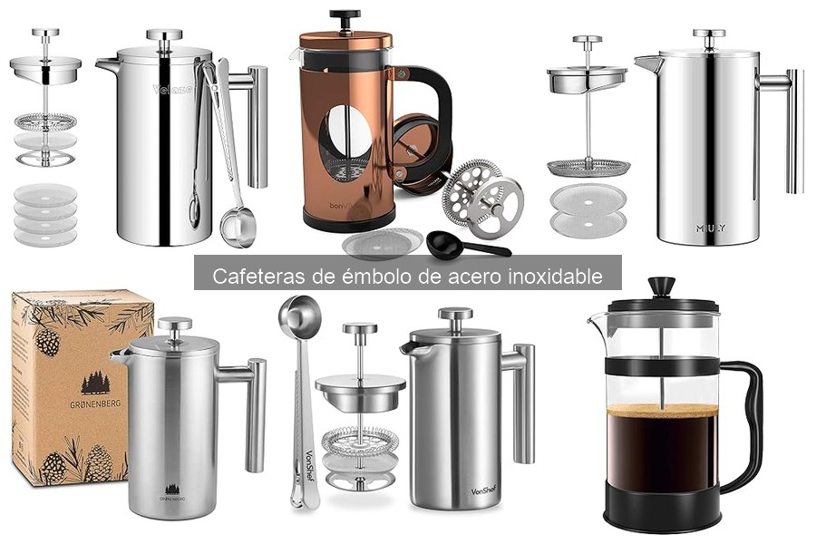 Dónde comprar cafeteras de émbolo de acero inoxidable