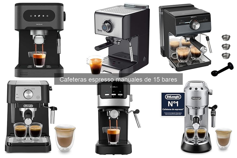 Dónde comprar cafeteras espresso manuales de 15 bares