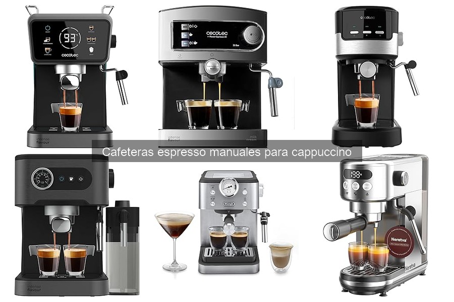 Dónde comprar cafeteras espresso manuales para cappuccino